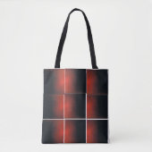 Rode en zwarte Canvas tas (Voorkant)