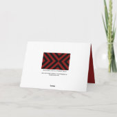 Rode en zwarte Chevrons Kaart (Achterkant)