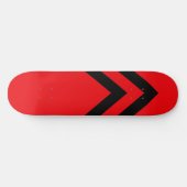 Rode en Zwarte Chevrons Skateboarddek Skateboard (Horizontaal)