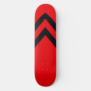 Rode en Zwarte Chevrons Skateboarddek Skateboard