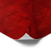 Rode en zwarte colocasie Abstract Poster (Hoek)