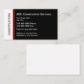 Rode en zwarte constructie visitekaartje (Voorkant / Achterkant)