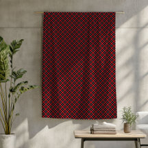 Rode en Zwarte Deken – Klassieke Tartan Blokhut St