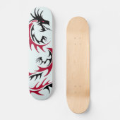 rode en zwarte draak skateboard (Voorkant)