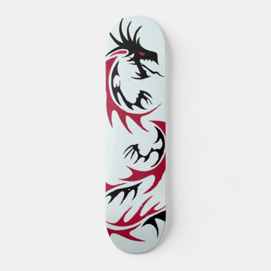 rode en zwarte draak skateboard (Voorkant)