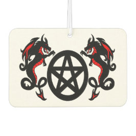 Rode en zwarte draken en pentakel luchtverfrisser