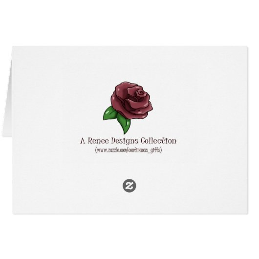 Rode en zwarte Floral Button Hartelijk dank (Achterkant Horizontaal)