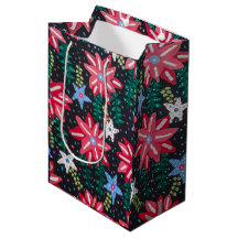 Rode en zwarte Floral