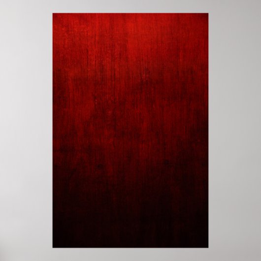 Rode en zwarte florale textiel poster (Voorkant)