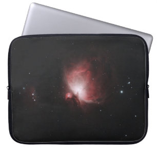 RODE EN ZWARTE GALAXY MET STARS LAPTOP SLEEVE