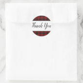 Rode en Zwarte Geruite Favor Stickers (Tas)