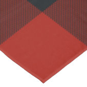 Rode en Zwarte Geruite Vierkanten Buffalo Plaid Fe Tafelkleed (Gekanteld)