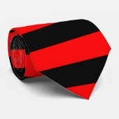 Rode en Zwarte Gestreepte Das (Opgerold)