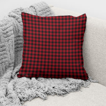 Rode en Zwarte Gingham Schotlandse Ruit Patroon