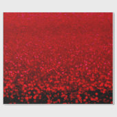 Rode en zwarte glitter Ombre Cadeaupapier (Vlak)