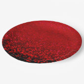 Rode en zwarte glitter Ombre Papieren Bordje (Gekanteld)