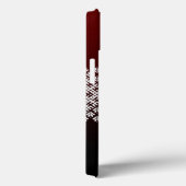 Rode en zwarte gradiënt en wit Noords Ontwerp Case-Mate iPhone Case (Achterkant / Rechts)