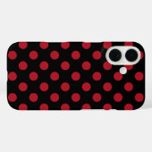 Rode en zwarte haarpunten Case-Mate iPhone case (Achterkant (horizontaal))