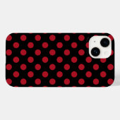 Rode en zwarte haarpunten Case-Mate iPhone case (Achterkant (horizontaal))