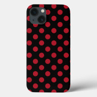 Rode en zwarte haarpunten Hoesje-Mate iPhone case