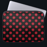 Rode en zwarte haarpunten laptop sleeve<br><div class="desc">Rode en zwarte haarpunten</div>