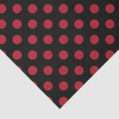 Rode en zwarte haarpunten tissuepapier (Detail)