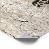 Rode en zwarte Haida Spirit Killer Whale Poster (Hoek)