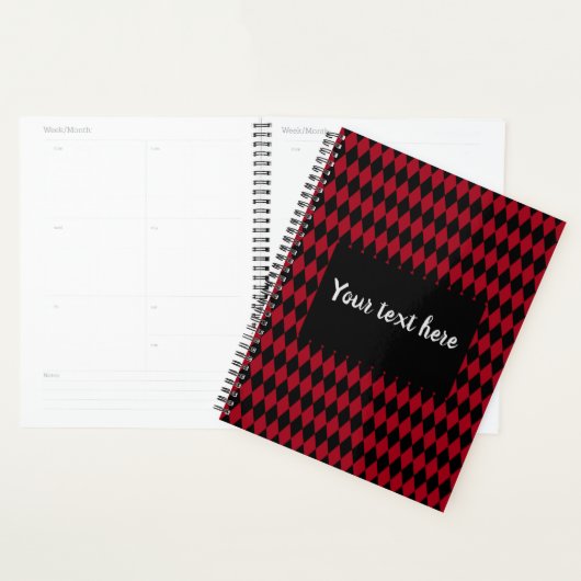 Rode en zwarte Harlequin Planner (Display)