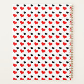 Rode en zwarte harten planner (Achterkant)