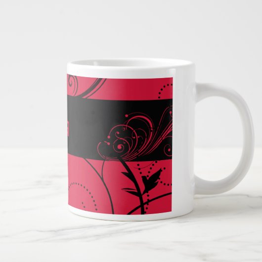 Rode en Zwarte Jumbo Mok (Rechts)