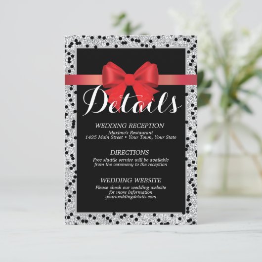 Rode en zwarte kaart (Staand voorkant)