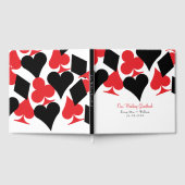 Rode en zwarte Kaart past bij Las Vegas Wedding Gastenboek (Volledig)