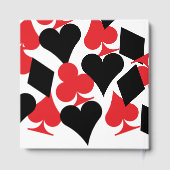 Rode en zwarte Kaart past bij Las Vegas Wedding Gastenboek (Achterkant)