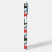Rode en zwarte katten patroon Case-Mate iPhone case (Achterkant / Rechts)