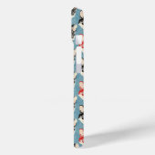 Rode en zwarte katten patroon Case-Mate iPhone case (Achterkant / Links)