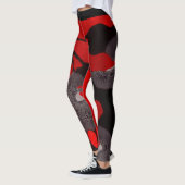 Rode en zwarte Leggings - (Links)