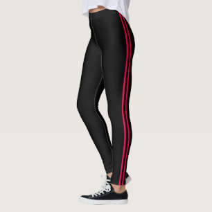 Rode en zwarte Leggings Athletische