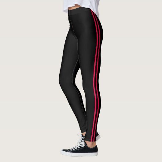Rode en zwarte Leggings Athletische (Links)