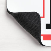 rode en zwarte letter I Muismat (Hoek)