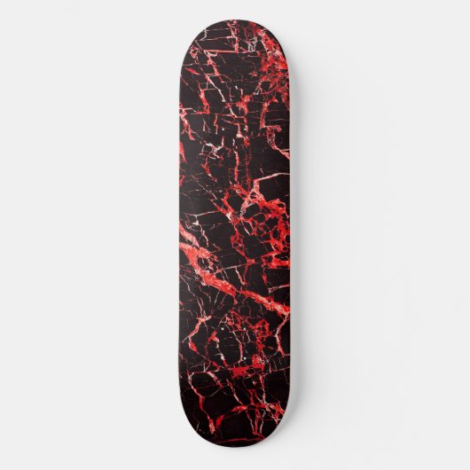 Rode en zwarte marmer, skateboard (Voorkant)