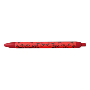 Rode en zwarte moderne schrijfpen inkt pen