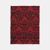 RODE EN ZWARTE ONTWERP FLEECE DEKEN (Voorkant)