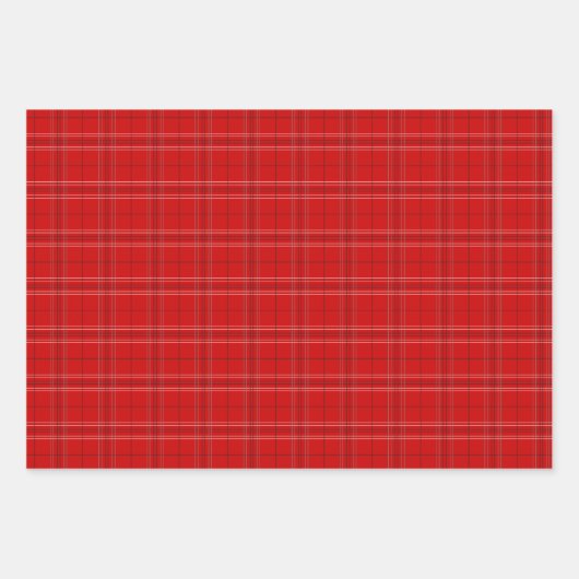 Rode en zwarte patronen inpakpapier vel (Voorkant 3)