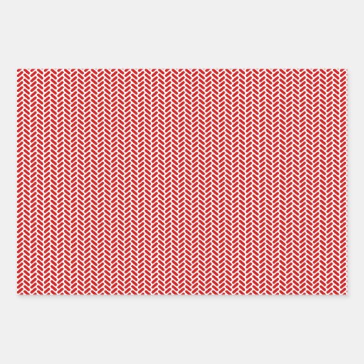 Rode en zwarte patronen inpakpapier vel (Voorkant)