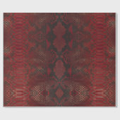 Rode en zwarte Python print Cadeaupapier (Vlak)