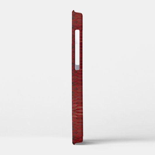 Rode en zwarte Python print Case-Mate iPhone Case (Achterkant / Links)