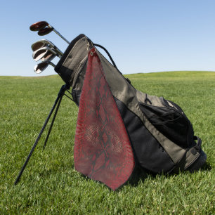 Rode en zwarte Python print Golfhanddoek