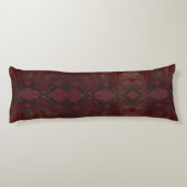 Rode en zwarte Python print Lichaamskussen (Achterkant)