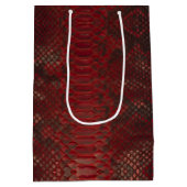 Rode en Zwarte Python Print Medium Cadeauzakje (Achterkant)