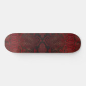 Rode en zwarte Python print Persoonlijk Skateboard (Horizontaal)